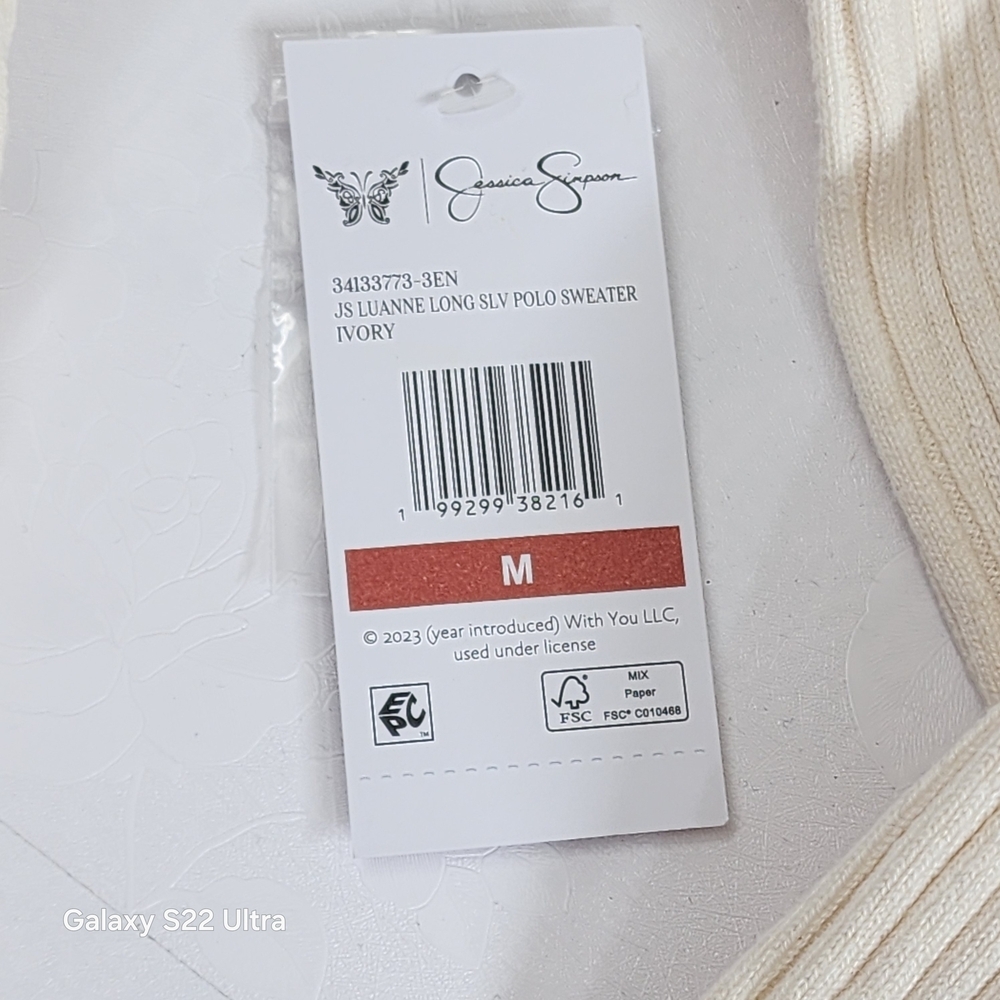 Cream Ribbed Button-Front Long Sleeve Top - Picture 3 of 7